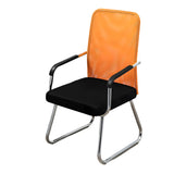 Black Ergonomic Design Modern Mesh Sled Base Office Chair Image - 48