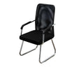 Black Ergonomic Design Modern Mesh Sled Base Office Chair Image - 53
