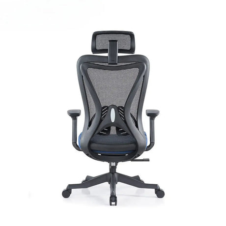 Black Ergonomic Steel Frame Mesh Lumbar Support Office Chair Image - 1