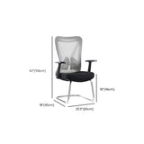 Black Ergonomic Steel Frame Mesh Lumbar Support Office Chair Image - 13