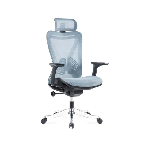 Black Ergonomic Steel Frame Mesh Lumbar Support Office Chair Image - 2