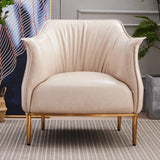 Black Faux Leather Tight Back Metal Four Legs Arm Chair Image - 3