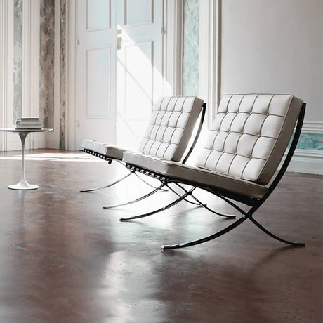 Black Faux Leather Tufted Back Reclining Side Chair Image - 2