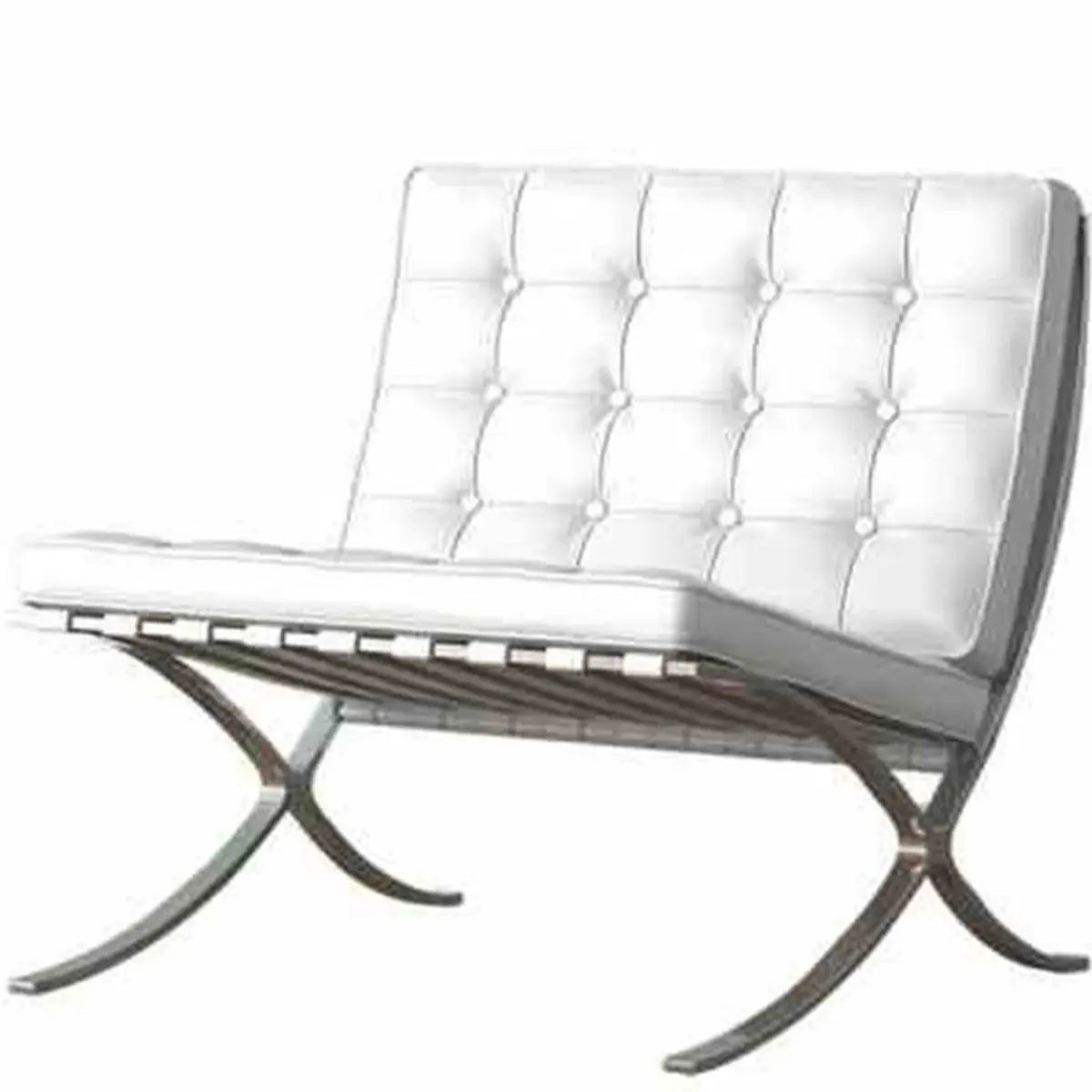 Black Faux Leather Tufted Back Reclining Side Chair Image - 6