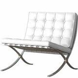 Black Faux Leather Tufted Back Reclining Side Chair Image - 6