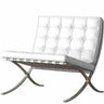 Black Faux Leather Tufted Back Reclining Side Chair Image - 6
