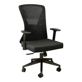 Black Finish Ergonomic Mesh High-Back Office Chair Image - 5