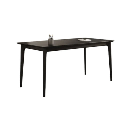 Black Finish Standard Wooden Writing Desk Image - 2