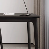 Black Finish Standard Wooden Writing Desk Image - 7