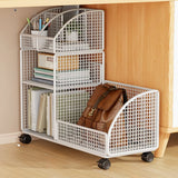 Black Freestanding Fixed Height Metal Utility Cart Image - 3
