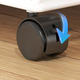 Black Freestanding Metal Utility Cart with Shelves Image - 8