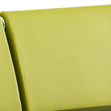 Black Green Stain Resistant Faux Leather Beam Seating Image - 14