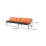 Black Green Stain Resistant Faux Leather Beam Seating Image - 24