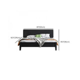Black Headboard Queen Storage Includes Bed with Drawers #size