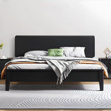 Black Headboard Queen Storage Includes Bed with Drawers Image - 3