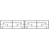 Black Industrial Metal Large Wall Wine Rack Organizer Image - 19