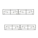 Black Industrial Metal Large Wall Wine Rack Organizer Image - 20