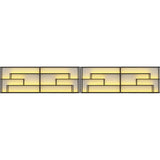 Black Industrial Metal Large Wall Wine Rack Organizer Image - 9
