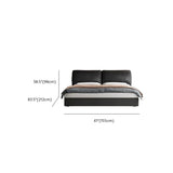 Black King Leather Headboard Storage Bed with Mattress Image - 17