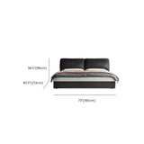 Black King Leather Headboard Storage Bed with Mattress Image - 18