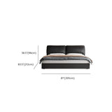 Black King Leather Headboard Storage Bed with Mattress Image - 19
