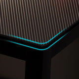 Black L-Shape Wooden Gaming Desk with Cord Management  Image - 5