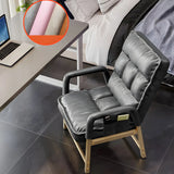 Black Large Adjustable Ergonomic PU Leather Office Chair Image - 14