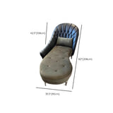 Black Large Leather Reclining Lounge Chair with Arm #size