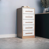 Black Lockable Steel Small Filing Cabinets with Drawers Image - 2