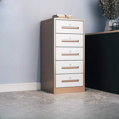 Black Lockable Steel Small Filing Cabinets with Drawers Image - 2