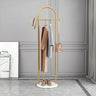 Black Marble Base Arched Metal Freestanding Coat Rack Image - 12
