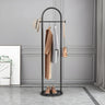 Black Marble Base Arched Metal Freestanding Coat Rack Image - 1