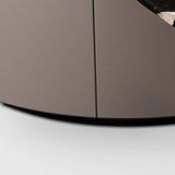 Black Marble Free Form Metal Base Storage Coffee Table Image - 6