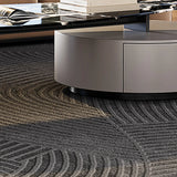 Black Marble Free Form Metal Base Storage Coffee Table Image - 8