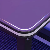 Black Metal Sledge Wooden L-Shaped Writing Desk Image - 9