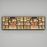 Black Metal Wall-Mounted Wine Rack with Glass Holder Image - 7