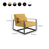 Black Microfiber Leather Reclining Lounge Chair #size