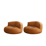 Black Microfiber Leather Side Chair with Fixed Back Image - 16