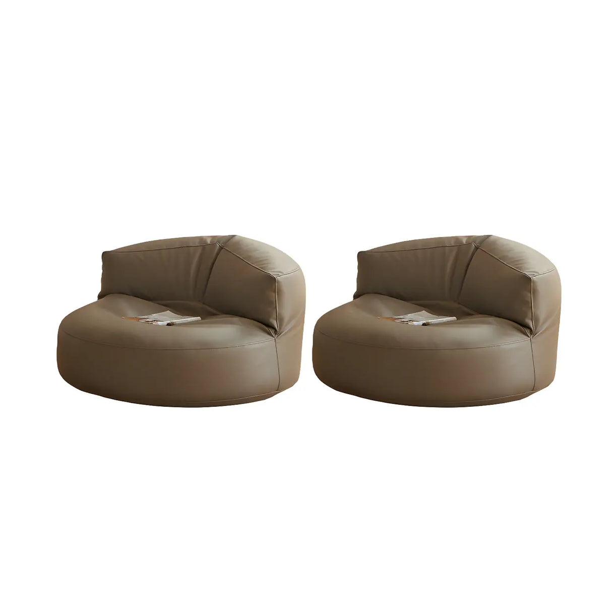 Black Microfiber Leather Side Chair with Fixed Back Image - 22