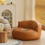 Black Microfiber Leather Side Chair with Fixed Back Image - 3