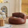 Black Microfiber Leather Side Chair with Fixed Back Image - 8