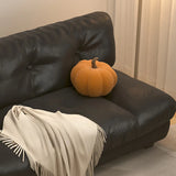 Black Milk Fleece Tufted Back Memory Foam Fill Loveseat Image - 10