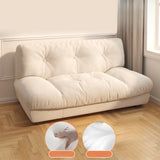 Black Milk Fleece Tufted Back Memory Foam Fill Loveseat Image - 16