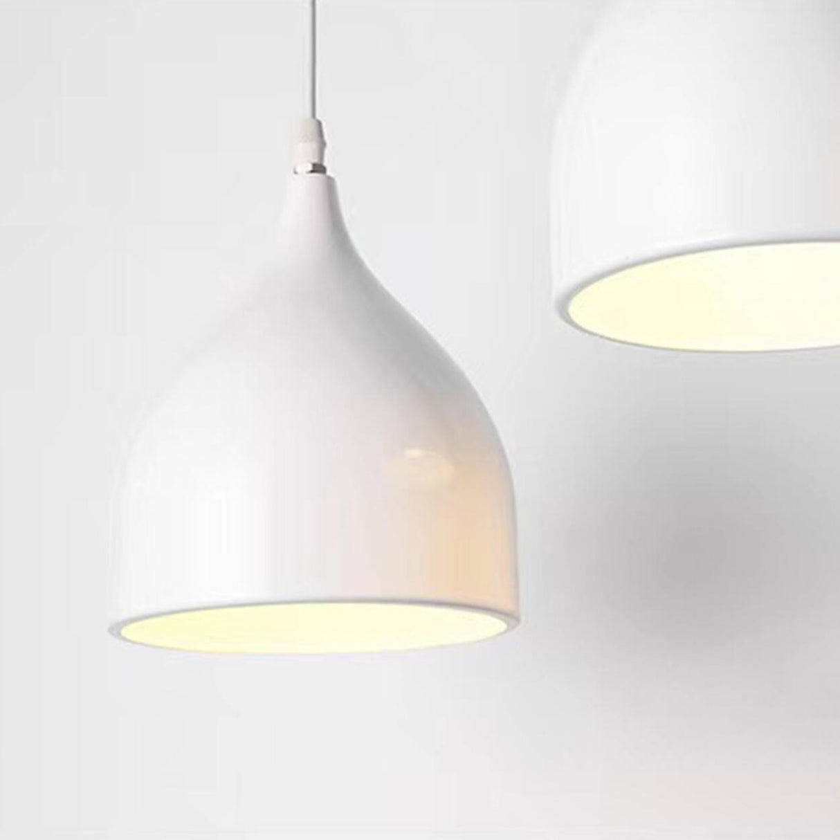 Black Modern 3-Light Teardrop Island Hanging Light Image - 10