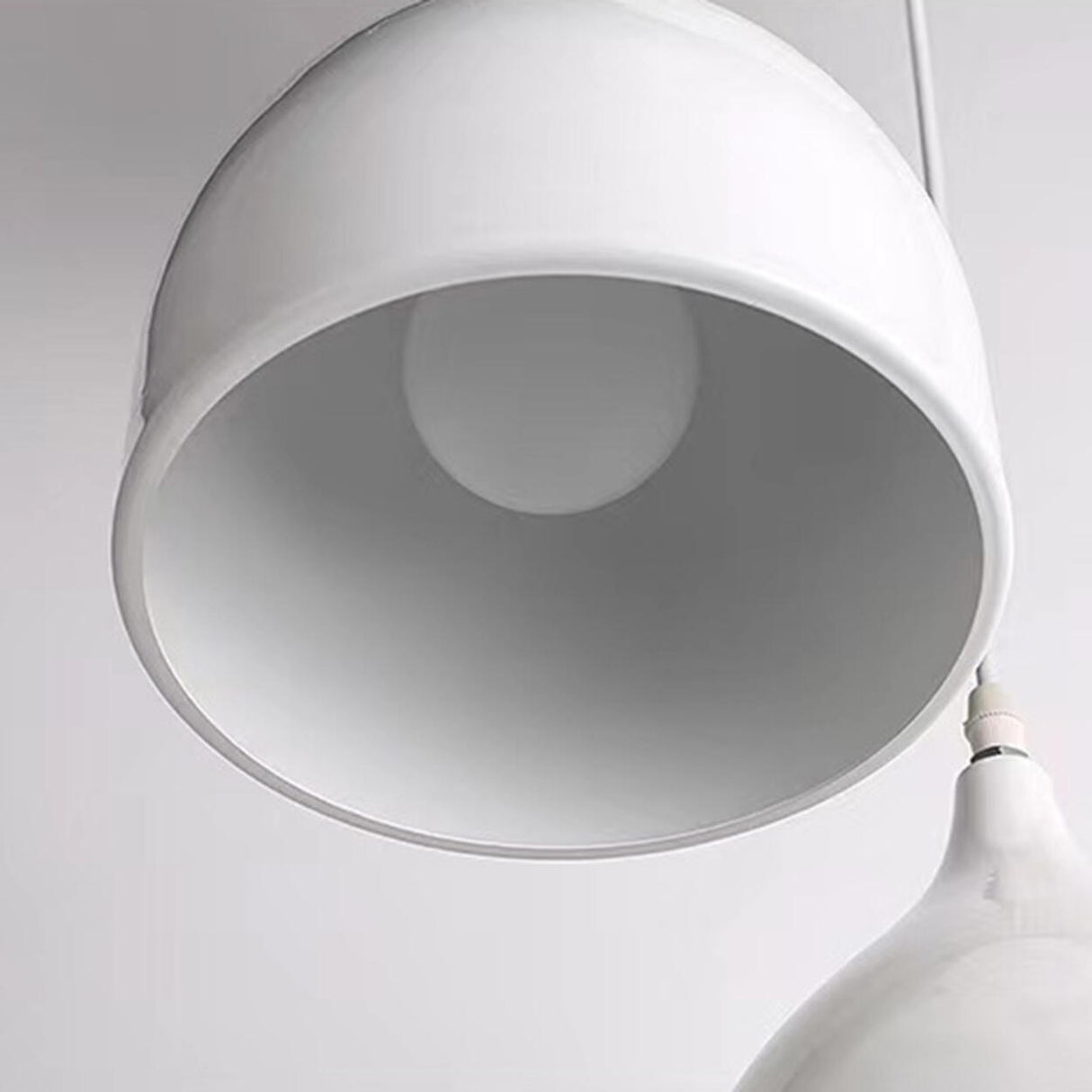 Black Modern 3-Light Teardrop Island Hanging Light Image - 11