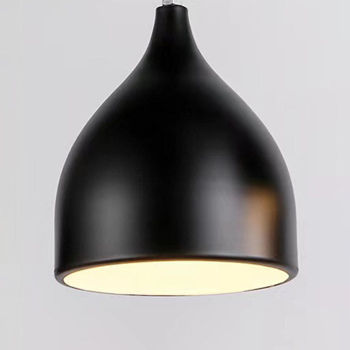 Black Modern 3-Light Teardrop Island Hanging Light Image - 9