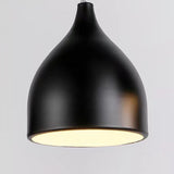 Black Modern 3-Light Teardrop Island Hanging Light Image - 9