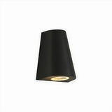 Black Modern Cone Metal Exterior LED Wall Light Image - 8