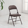 Black Modern Foldable Armless Metal Task Office Chair Image - 12
