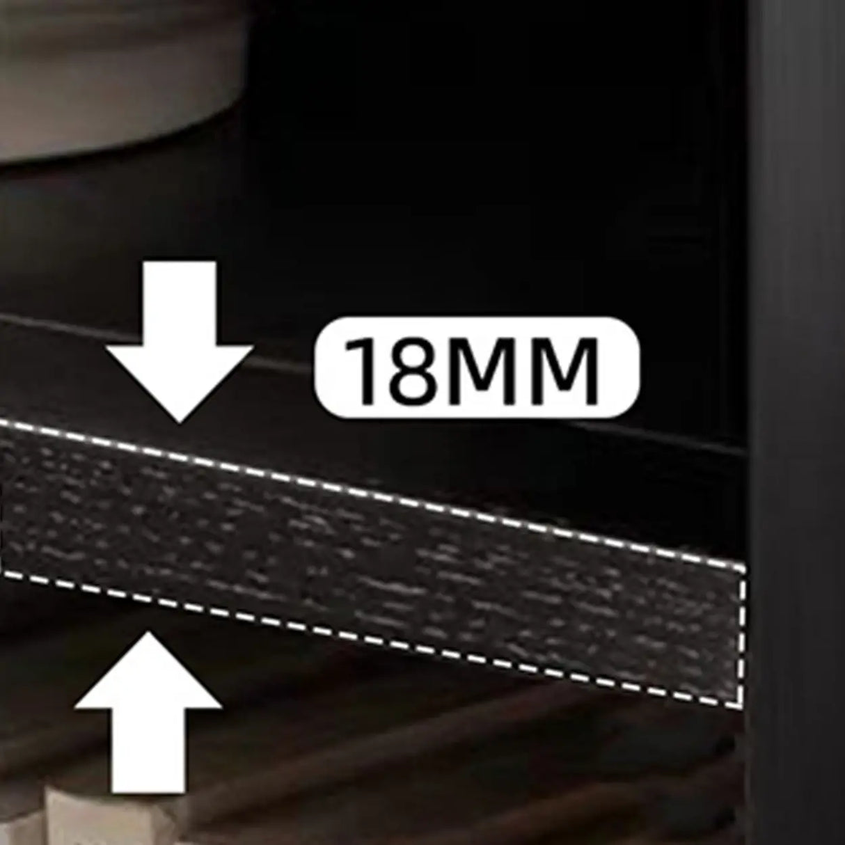 Black Modern Glass Doors Closed Standard Tall Bookcase Image - 8
